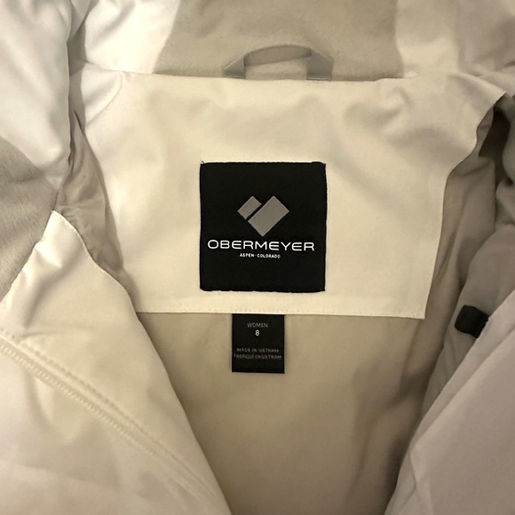 Womens Obermeyer Cosima Down Jacket - size 8 white (medium) - Picture 4 of 7
